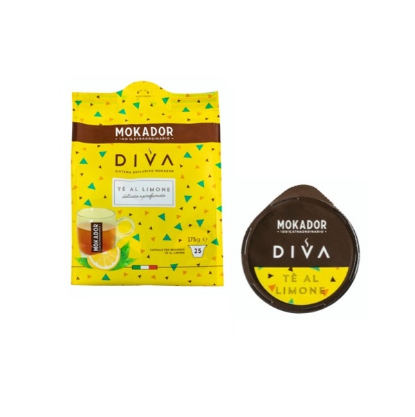 Mokador TE AL LIMONE - capsule compatibili DIVA