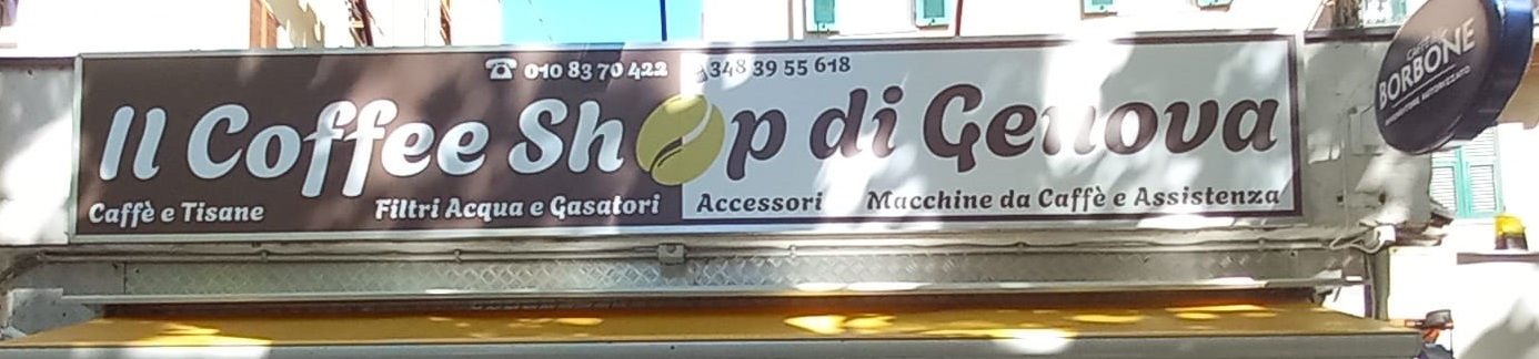 insegna esterna Il Coffee Shop di Genova insegna esterna Il Coffee Shop di Genova