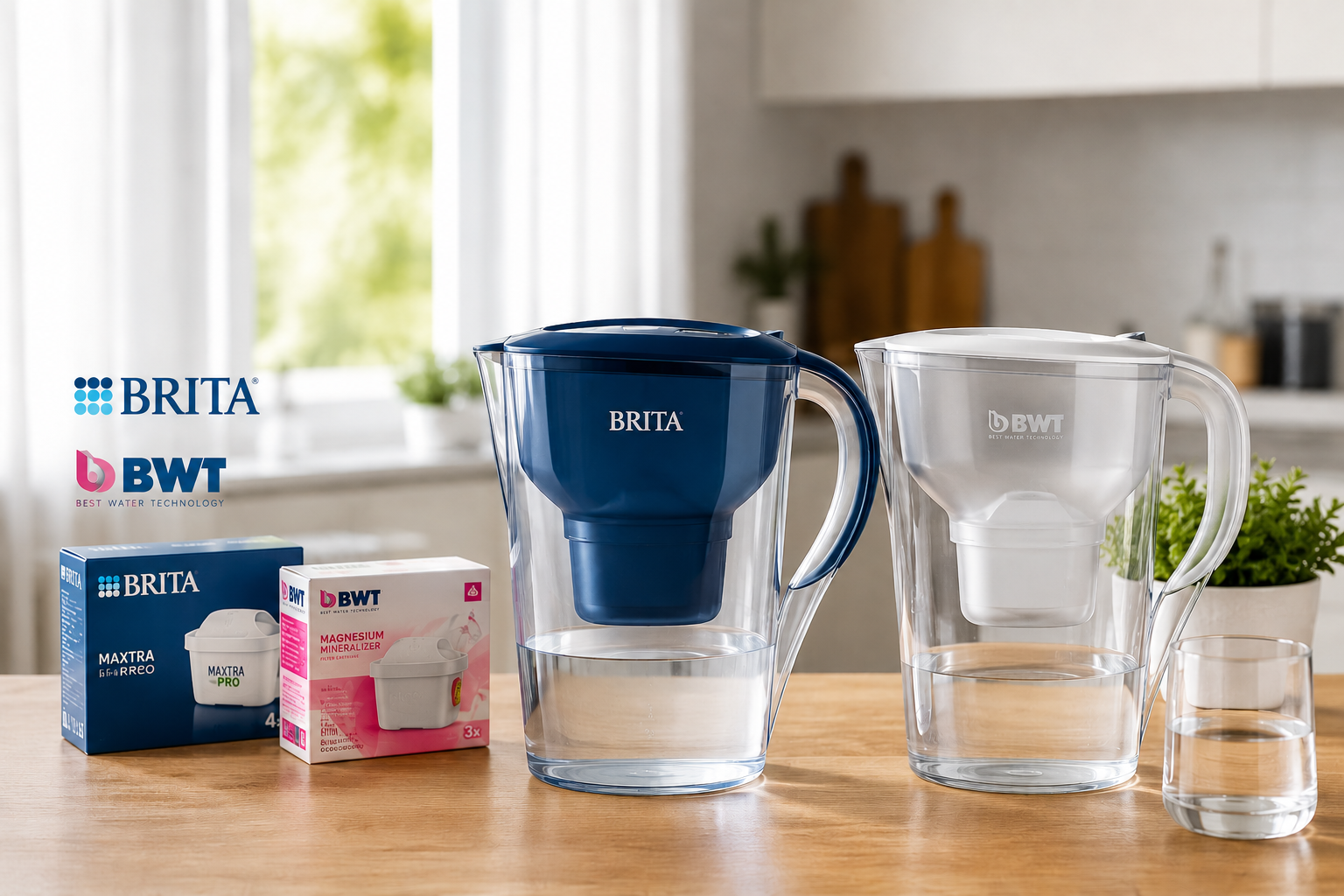 caraffe filtranti brita e bwt