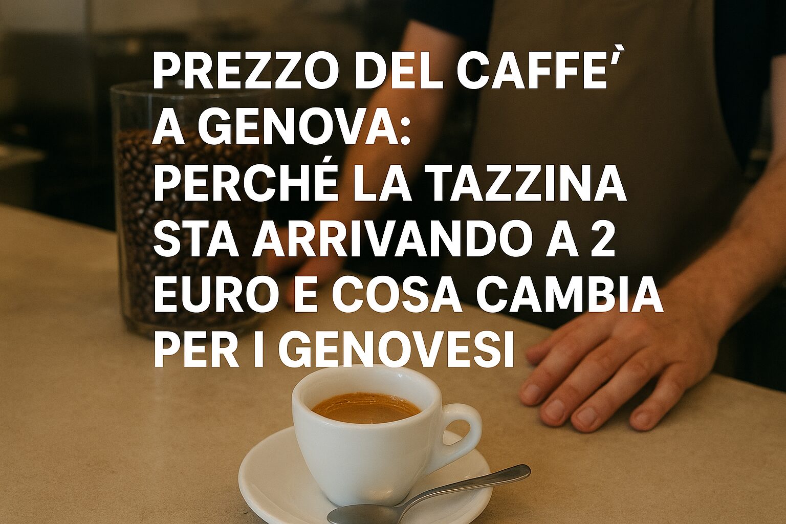Prezzo del caffè a Genova: perché la tazzina sta arrivando a 2 euro e cosa cambia per i genovesi”