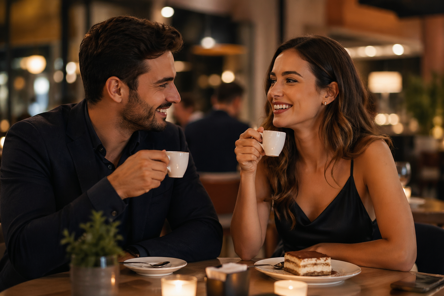 servizio caffè ristorante Genova clienti al tavolo