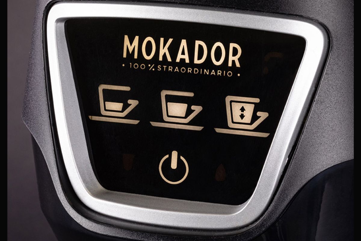 macchina caffe mokador d2 dettaglio pannello macchina caffe mokador d2
